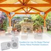 Pyle 3.5'' Indoor/Outdoor Waterproof On-Wall Speakers (White) PDWR30W